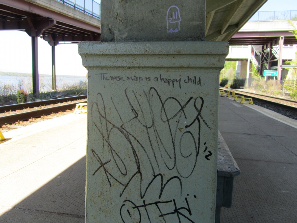 Rhinecliff, NY, Train Station: Sartre Quotation